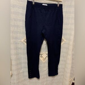 Cleo Dark Blue Navy stretchy pants cute comfy